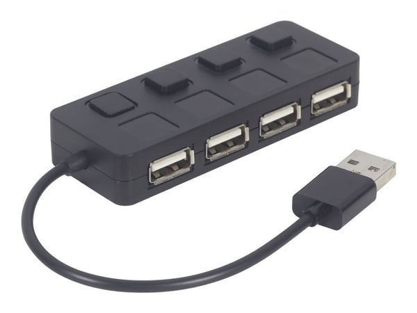 Gembird UHB-U2P4-05 - Keskitin - 4 x USB 2.0 - pöytätietokoneet