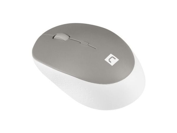 NATEC Harrier 2, Høyre hendt, Optisk, Bluetooth, 1600 DPI, Grå, Hvit