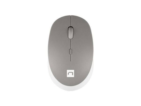 NATEC Harrier 2, Høyre hendt, Optisk, Bluetooth, 1600 DPI, Grå, Hvit