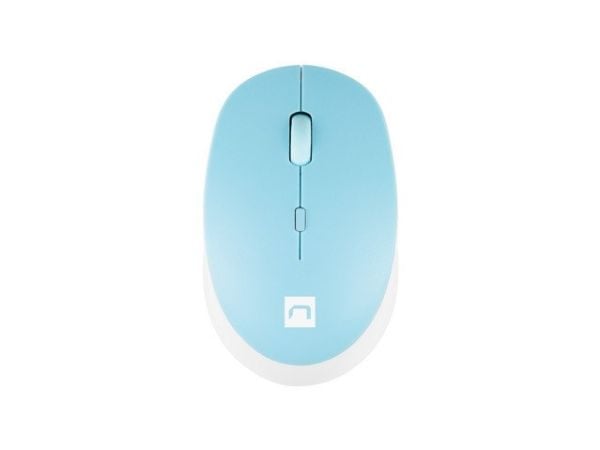 NATEC Harrier 2, Høyre hendt, Optisk, Bluetooth, 1600 DPI, Blå, Hvit