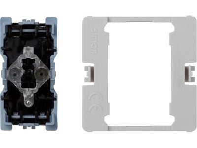 Kontakt-Simon K303, Tryckknappsbrytare, Plast, IP20, 250 V, 16 A, 22 mm