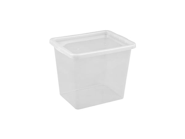 Storage box Okko, 31 l, transparent, 330 x 425 x 347 mm