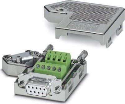 Phoenix SUBCON 9/F-SH, D-Sub, Grå, Akrylonitril-butadien-styren (ABS), Metall, 26/18, IP20, 50 V