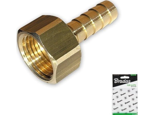 Bradas nippel til slange GW 1/2 9 mm