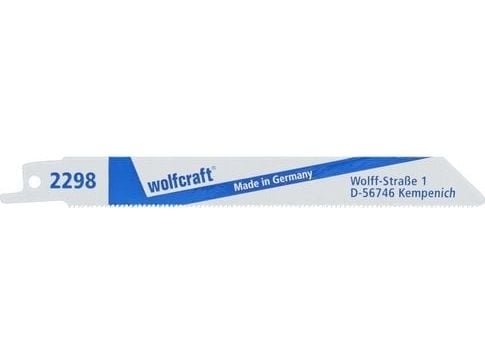 wolfcraft GmbH 2298000, Puukkosahanterä, Terästä, Kaksoismetalli, 1,4 mm, 15 cm, 2 kpl