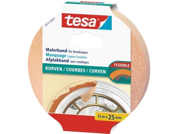 TESA 56533-00001-02, For malere, Brun, Glass, Metall, Plast, Tre, Ru, Smooth (glatt), Universell, 7 dager