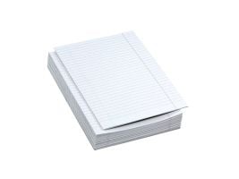 Bantex School - Exam paper - A4 Double - 250 ark - hvit - linjert