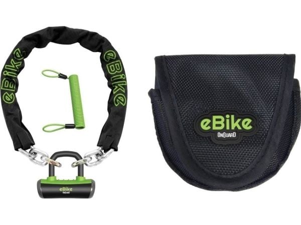 OnGuard beskyttelse til elsykkel ONGUARD Mastiff 8019E LÅSEKJEDE - 10mm*110cm - 5 x nøkler med kode (NEW)