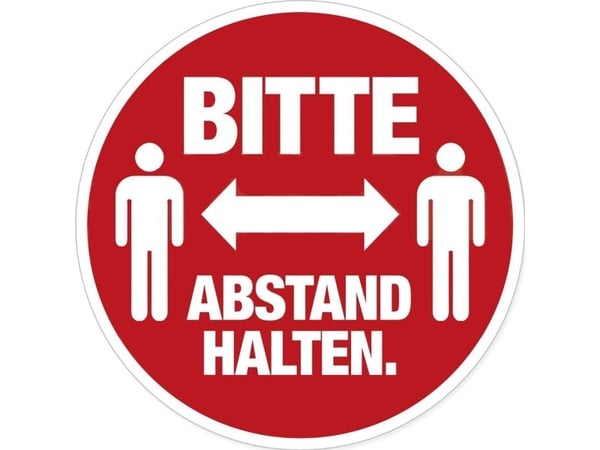 HERMA 12921, Rød, Hvit, Rund, Avtagbar, Matte, 20 cm, 5 stykker