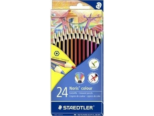 STAEDTLER Noris - Fargeblyant - assorterte farger (en pakke 24)