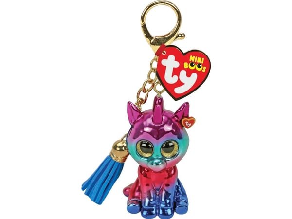 TY TY BEANIE BOOS Mini Boos avaimenperä GLAMOUR vaaleanpunainen leopardi 25053