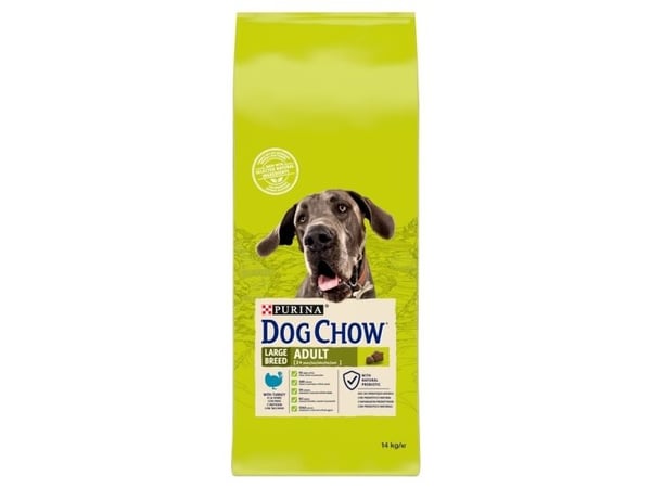 Purina DOG CHOW Large Breed Adult, Aikuinen, Kalkkuna, 14 kg