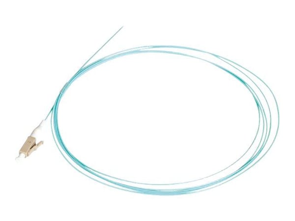Lanview Easy Strip - Grisehale - LC/UPC-multimodus (hann) - 2 m - 0.9 mm - fiberoptisk - simpleks - 50 / 125 mikroner - OM3 - akvamarin