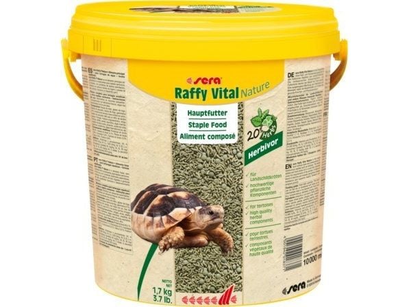 sera Raffy vital Nature, Växtätande reptil, Sköldpadda, wheat flour, corn starch, herbs, alfalfa, sea algae, wheat gluten, stinging nettle, brewers...