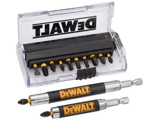 DeWALT DT70512T-QZ, 12 kpl, Phillips, Pozidriv, Paikka, Torx, PH 1, PH 2, PH 3, PZ 1, PZ 2, PZ 3, T20, T25, T30, Kahdeksankulmainen