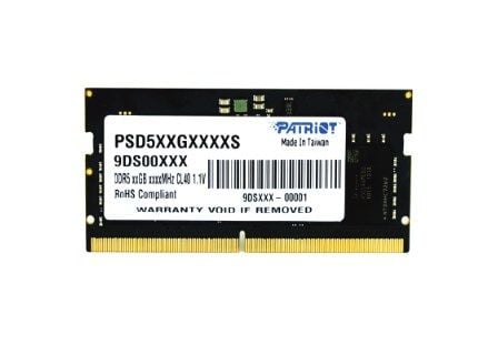 Patriot Signature Line - DDR5 - modul - 32 GB - SO DIMM 262-pin - 4800 MHz / PC5-38400 - CL40 - 1.1 V - ikke-bufret - on-die ECC