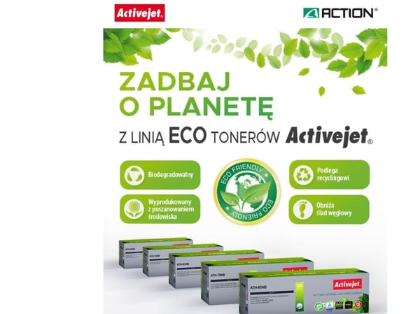 Activejet ATH-36NB BIO, 2000 sivua, Musta, 1 kpl