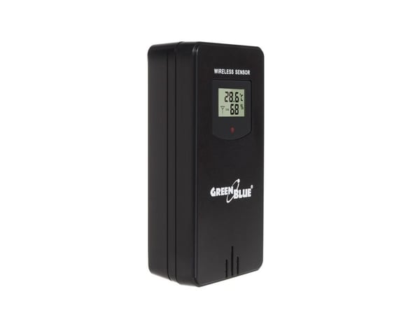 Værstasjon GreenBlue WiFi med TUYA, utendørssensor, kalender, værprognose, barometer GB215