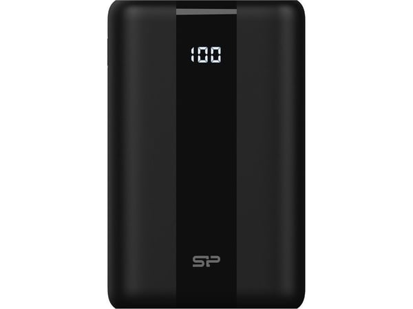 Silicon Power QX55 - Strømbank - 30000 mAh - 3 A - PD, QC 3.0, VOOC, SCP - 4 utgangskontakter (3 x USB-type A, USB-C) - på kabel: USB-C - svart