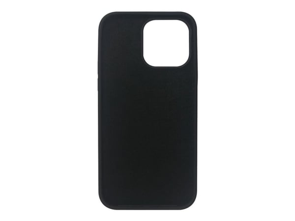 eSTUFF - Baksidedeksel for mobiltelefon - silkekontakt - MagSafe-samsvar - silikon - svart - for Apple iPhone 14 Pro Max