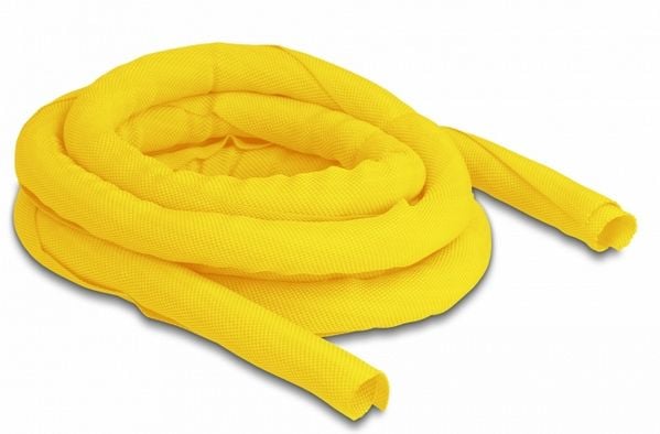 Delock - Flätad ärm - 2 m - gul
