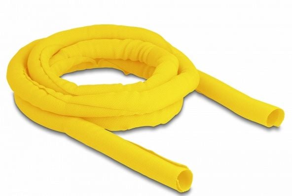 Delock - Flätad ärm - 2 m - gul