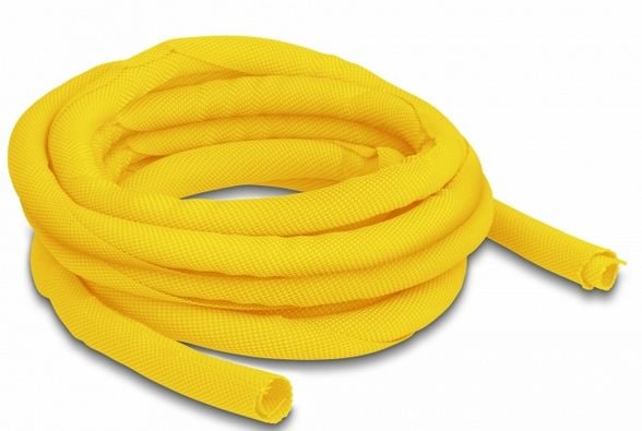 Delock - Flätad ärm - 5 m - gul