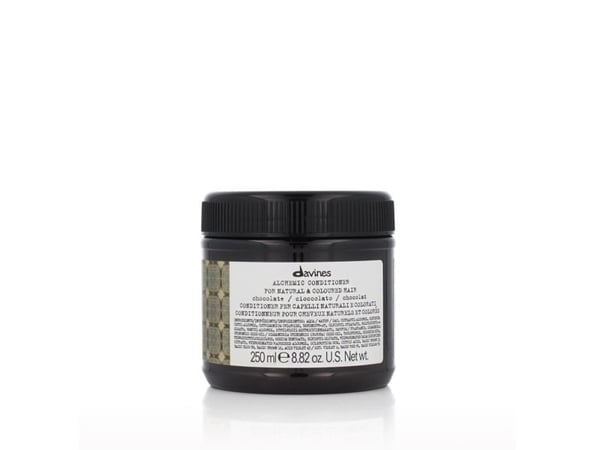 Davines Alchemic Conditioner Chocolate, Kvinna, Brunt hår, Färgat hår, Svart, Brun, Skydd för färgat hår, Fuktgivande, Shine, 250 ml, Kanna