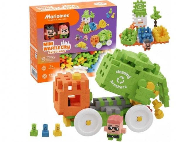 Marioinex waffleklosser mini søppelbiler 148 deler (03131)