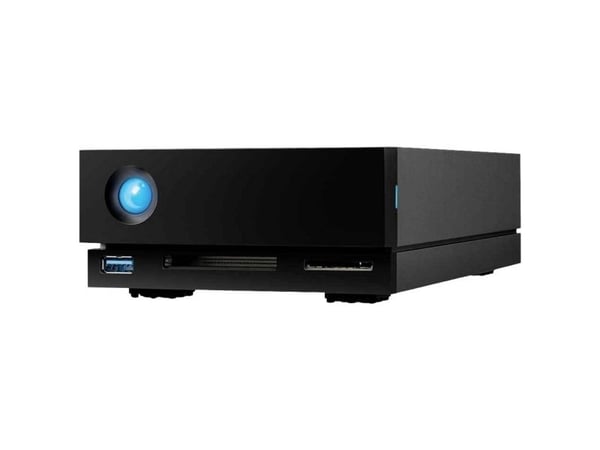 LaCie 1big Dock STHS20000800 - Harddiskarray - 20 TB - 1 brønner (SATA-600) - HDD 20 TB x 1 - Thunderbolt 3, USB 3.0 (ekstern) - med 5-års Rescue D...