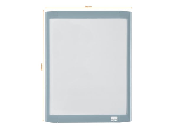 Nobo Mini magnetisk whiteboardtavle med farget ramme 21,6x28cm, Horisontalt/vertikalt, Bærbar, Magnetisk