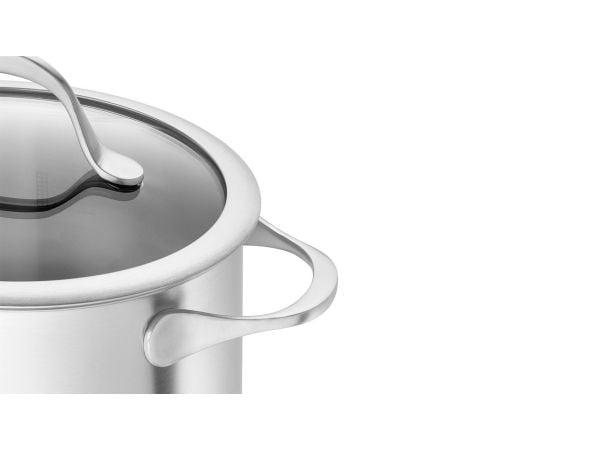 ZWILLING Essence - Kokekarsett med dekke - 5 elementer - sølv