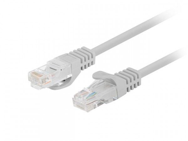 Lanberg - Koblingskabel - RJ-45 (hann) til RJ-45 (hann) - 4.8 mm - UTP - CAT 5/5e - uten hindringer, flertrådet - grå, RAL7035