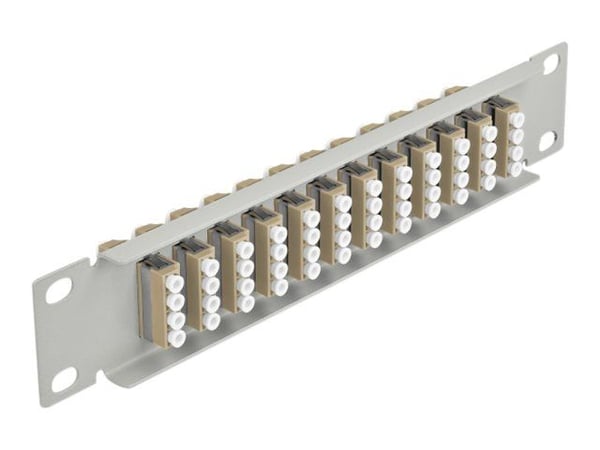 Delock - Patch-panel - LC MM X 48 - grå - 1U - 10"