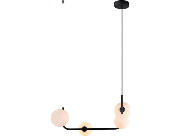 Italux taklampe Ferrand, svart (MDM-4123/4 BK)