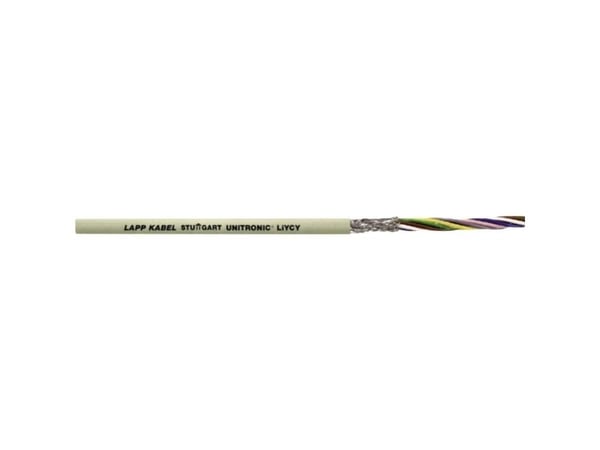 Lapp UNITRONIC LiYCY, 1 m, 0,34 mm², Grå, Kobber, PVC, 27 kg/km