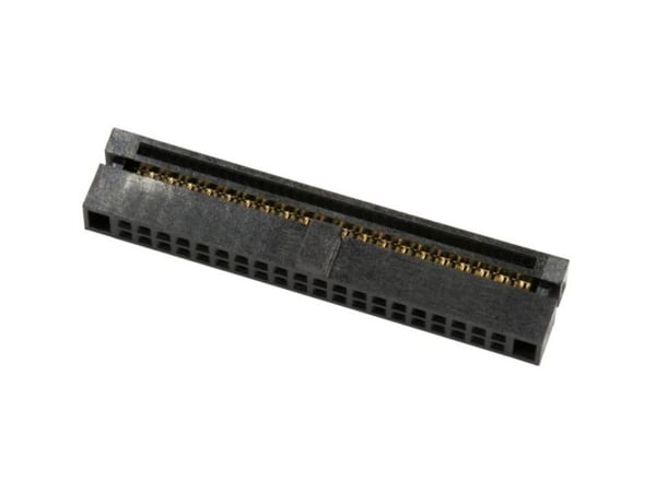 econ connect PC10G1, DIN 41651, Musta, Kupari, Kestomuovipolyesteri (PBT), 20 mO, 1 A, 10,5 mm