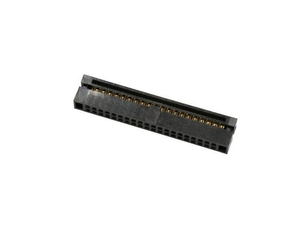 econ connect PC10G1, DIN 41651, Musta, Kupari, Kestomuovipolyesteri (PBT), 20 mO, 1 A, 10,5 mm