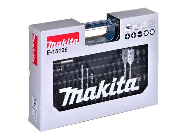 Makita bor- og skrubits-sett E-15126 75 deler