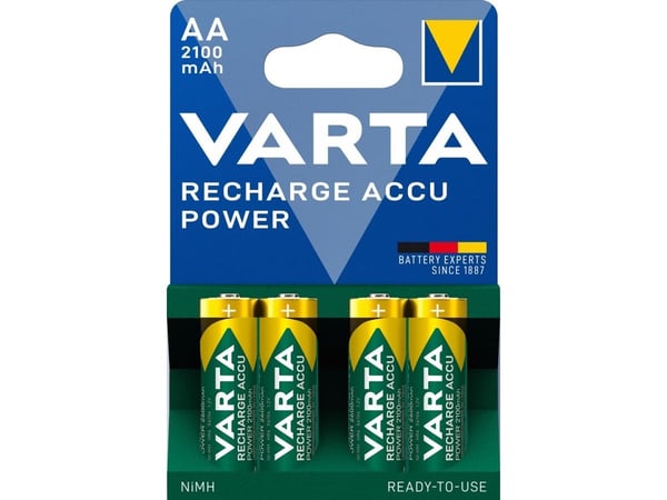Varta - Batteri 4 x AA / HR6 - NiMH - (ladbare) - 2100 mAh