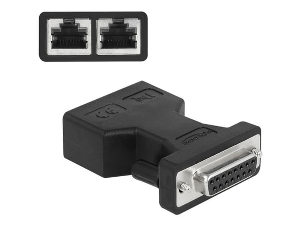 Delock - Ingångsadapter för spel - Attachment Unit Interface (AUI) - svart