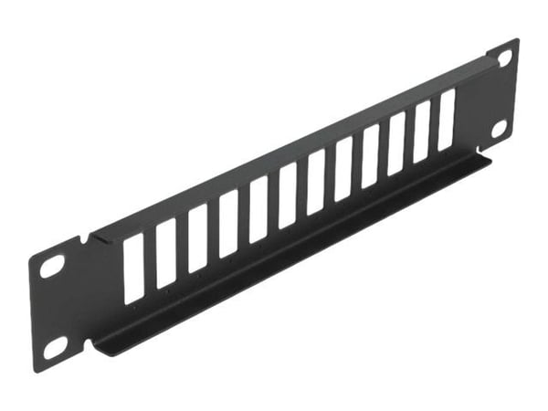 Delock - Patchpanel (blank) - sortering - 1U - 10" - 12 porter