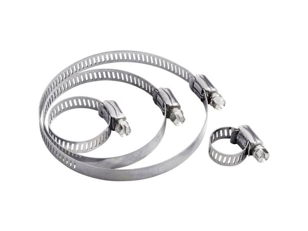TRU COMPONENTS Caterpillar Kiristysnauha TC-10330736 Laipan Ø-alue 27-51 mm Kuusiokanta suoralla lovella Hopea 1 kpl