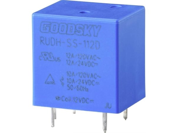 GoodSky RUDH-SS-112D printrelé 12 V/DC 12 A 1x vekselkontakt 1 stk