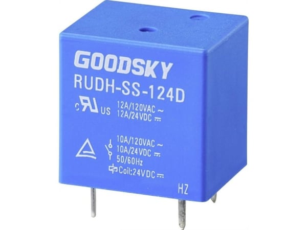 GoodSky RUDH-SS-124D kopplingsrelä 24 V/DC 12 A 1 x växlande 1 st (tray)