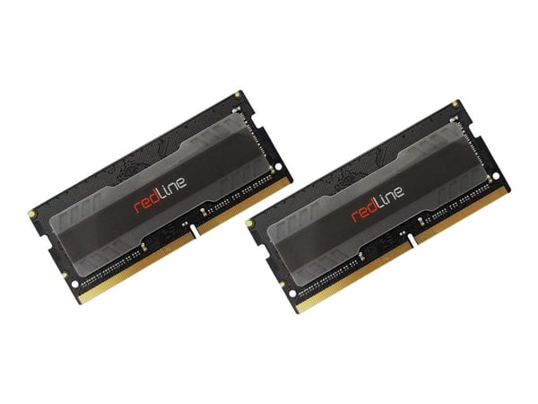 Mushkin Redline - DDR4 - sett - 16 GB: 2 x 8 GB - SO DIMM 260-pin - 3200 MHz / PC4-25600 - CL22 - 1.2 V - ikke-bufret - ikke-ECC