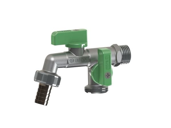 Arco Nano Dual Garden Tap Mac 1/2X3 /4X3/4 15