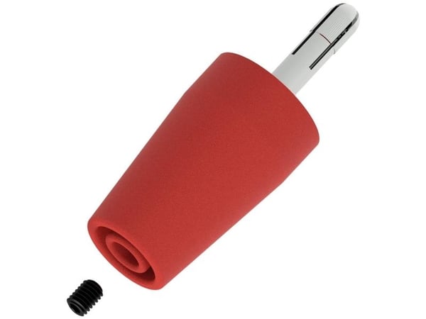 Electro PJP 3300-IEC-CD1-R Adapteripistoke suora Nastan halkaisija: 4 mm Punainen 1 kpl