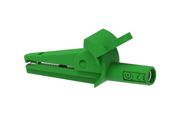 Electro PJP 5002-IEC-d4-CD1-V Krokotiiliklipsi Vihreä Kiristysalue max: 9 mm Pituus: 51 mm 1 kpl 1 kpl