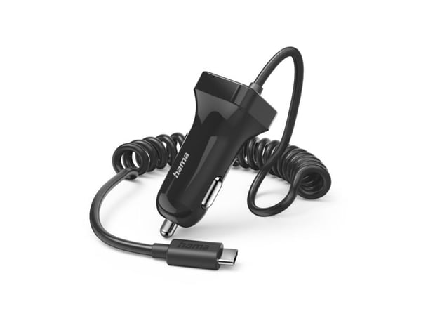 Hama - Bilstrømadapter - 12 watt - 2.4 A (24 pin USB-C) - svart